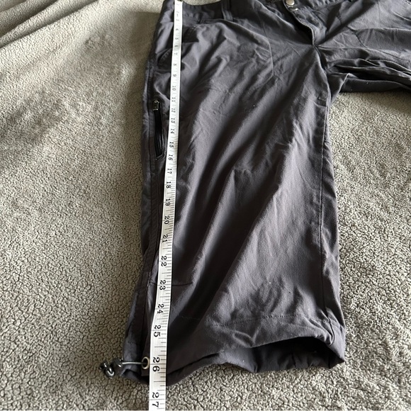 Columbia Grey Omni-Shield Capri Utility Button Snap Gorpcore Hiking Trail Pants - Picture 13 of 14